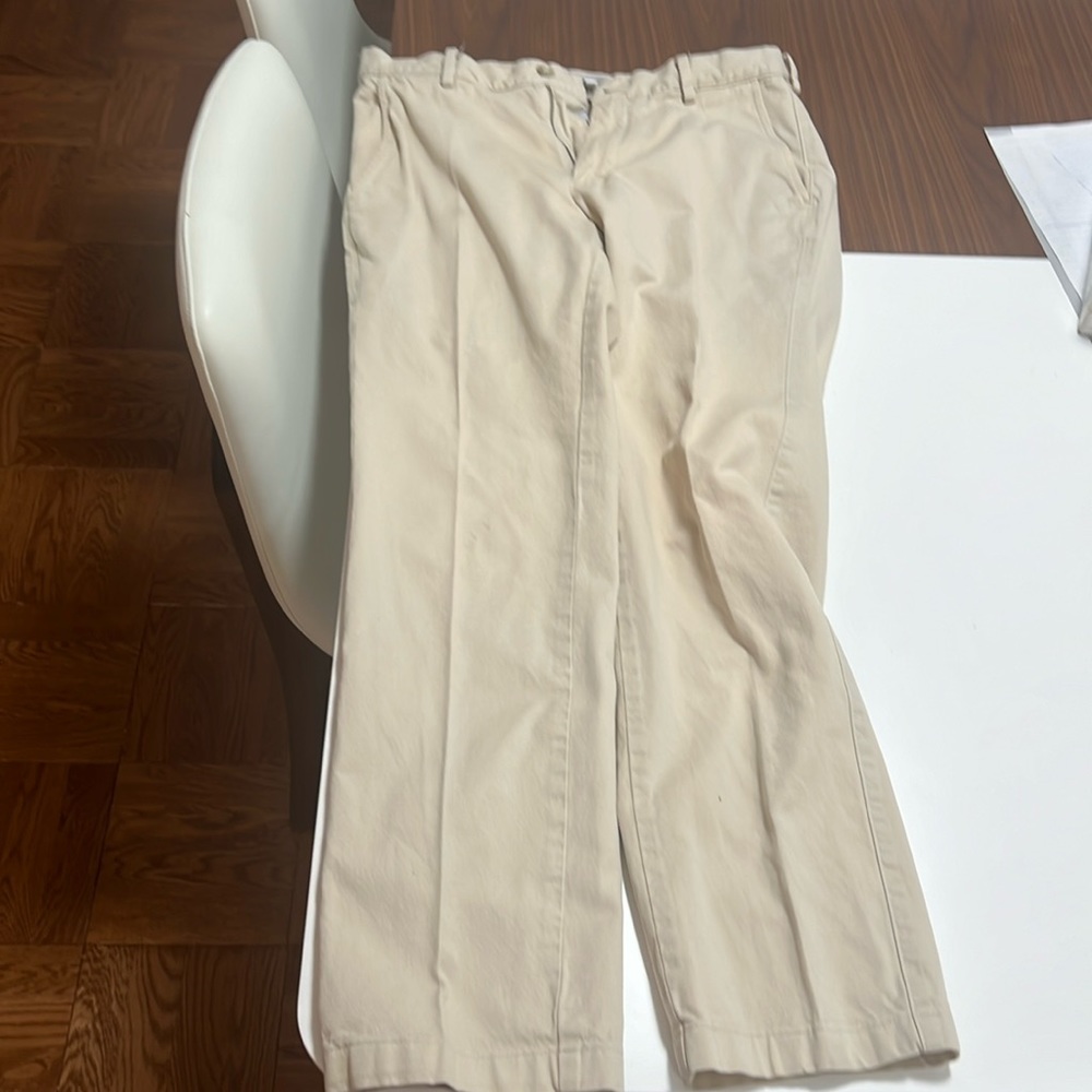 SOLD Peter Millar Pilot Twill Flat Front Trouser (stone) 30x30